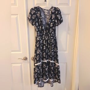 Maurices women's dress Small black floral